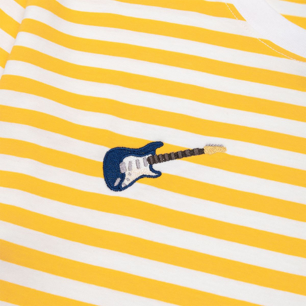 Yellow and White Striped T-Shirt