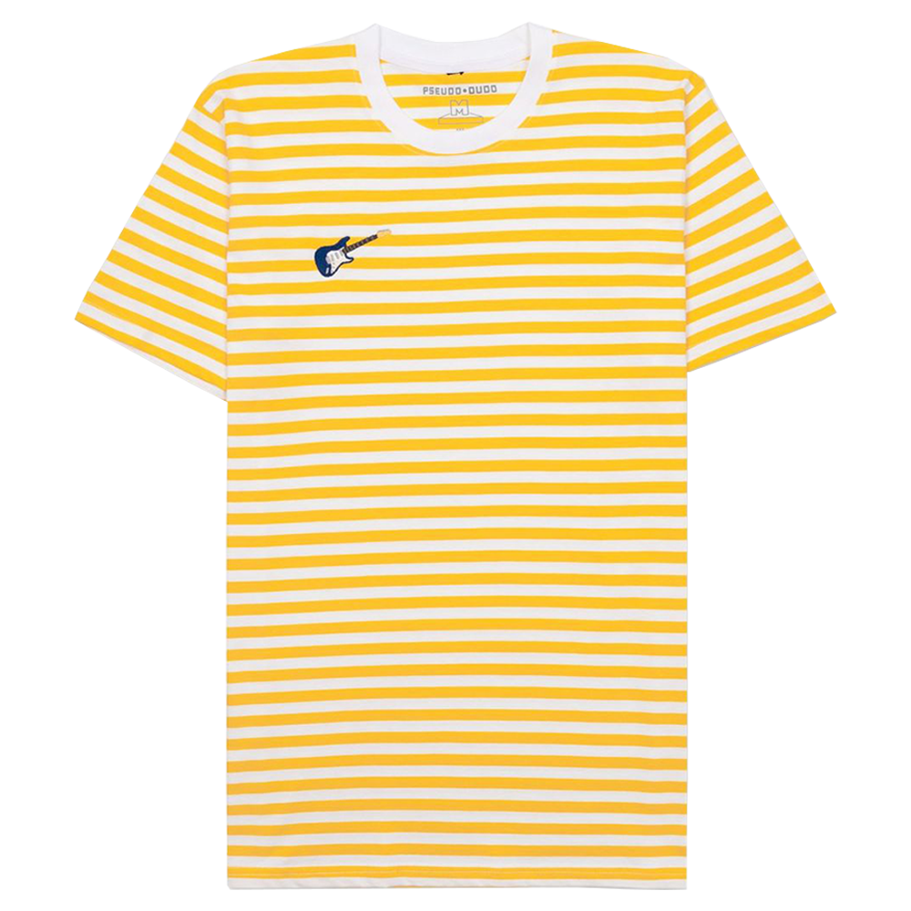 Yellow and White Striped T-Shirt