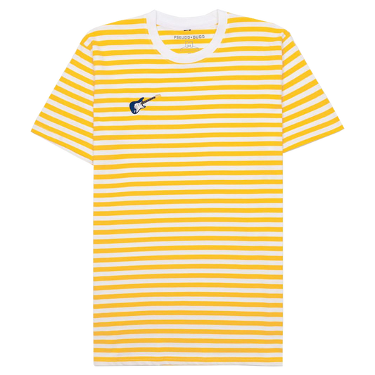 Yellow and White Striped T-Shirt