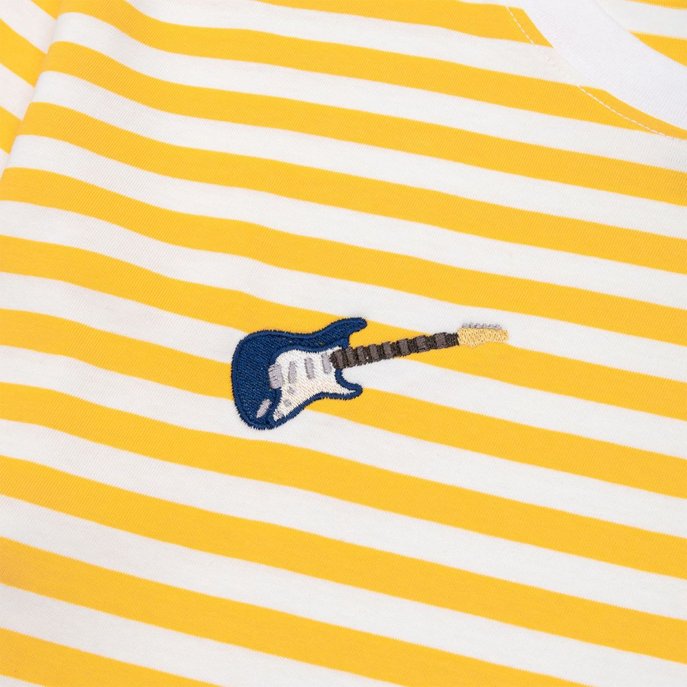 Yellow and White Striped Shirt