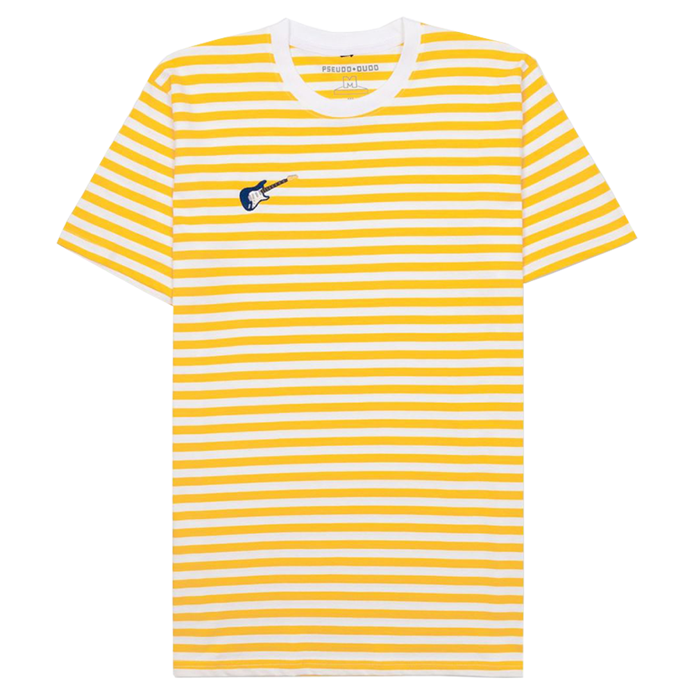 Yellow and White Striped Shirt